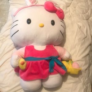 Easter bunny hello kitty with Easter eggs